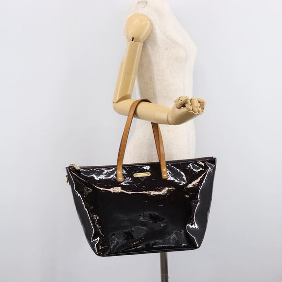 LOUIS VUITTON Monogram Vernis Bellevue GM Bag Amarante M93589 LV Auth 214319A