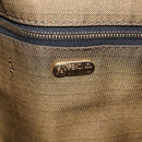 FENDI Zucca Canvas Vanity Hand Bag Brown Gold Auth 214416-18