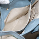 GUCCI Bamboo Hand Bag Canvas 2way Light Blue Gold 336032 Auth 214417V-26