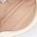 GUCCI GG Marmont Chain Shoulder Bag Leather White Gold 447632 Auth 214419A-23