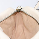 GUCCI GG Marmont Chain Shoulder Bag Leather White Gold 447632 Auth 214419A-24