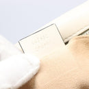 GUCCI GG Marmont Chain Shoulder Bag Leather White Gold 447632 Auth 214419A-27