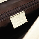 GUCCI Jackie Shoulder Bag Canvas Beige Silver 001 3824 Auth 214421A-17