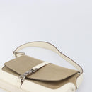 GUCCI Jackie Shoulder Bag Canvas Beige Silver 001 3824 Auth 214421A-9