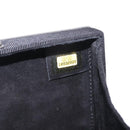 CHANEL Bijoux Clutch Bag Canvas Black Silver CC Auth 214422SM-18