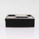 CHANEL Bijoux Clutch Bag Canvas Black Silver CC Auth 214422SM-8
