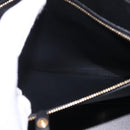 BURBERRY Frances Tote Bag Leather 2way Black Gold Auth 214425M-28