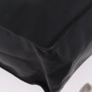 CHANEL COCO Mark Chain Tote Bag Leather Black Gold CC Auth 214427V-11