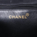 CHANEL COCO Mark Chain Tote Bag Leather Black Gold CC Auth 214427V-15