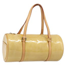 LOUIS VUITTON Monogram Vernis Bedford Hand Bag Beige M91006 LV Auth 214432V-1