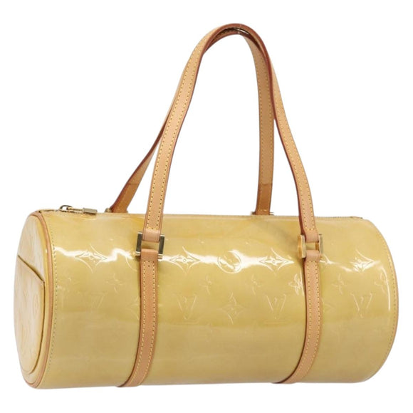 LOUIS VUITTON Monogram Vernis Bedford Hand Bag Beige M91006 LV Auth 214432V