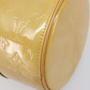 LOUIS VUITTON Monogram Vernis Bedford Hand Bag Beige M91006 LV Auth 214432V-10