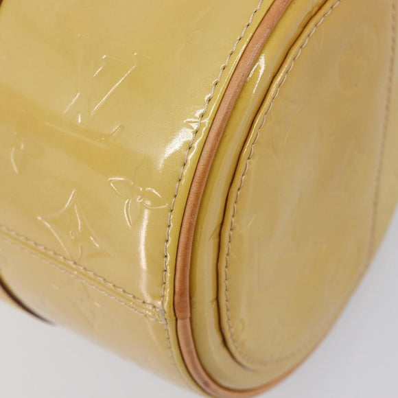 LOUIS VUITTON Monogram Vernis Bedford Hand Bag Beige M91006 LV Auth 214432V