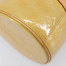 LOUIS VUITTON Monogram Vernis Bedford Hand Bag Beige M91006 LV Auth 214432V-13