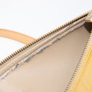 LOUIS VUITTON Monogram Vernis Bedford Hand Bag Beige M91006 LV Auth 214432V-16