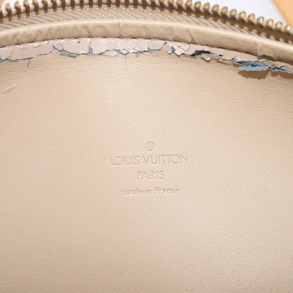 LOUIS VUITTON Monogram Vernis Bedford Hand Bag Beige M91006 LV Auth 214432V