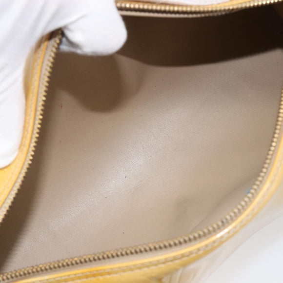 LOUIS VUITTON Monogram Vernis Bedford Hand Bag Beige M91006 LV Auth 214432V