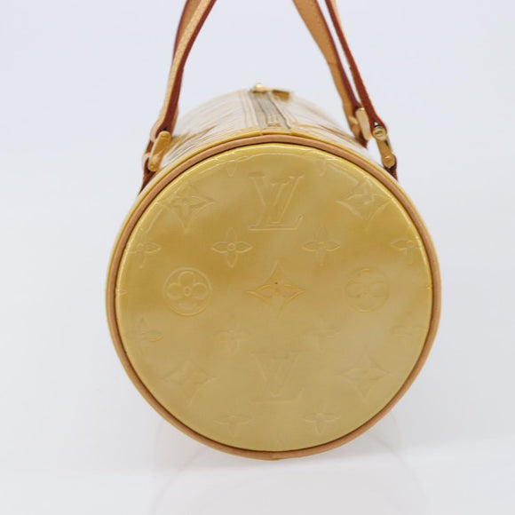LOUIS VUITTON Monogram Vernis Bedford Hand Bag Beige M91006 LV Auth 214432V
