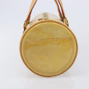 LOUIS VUITTON Monogram Vernis Bedford Hand Bag Beige M91006 LV Auth 214432V-5