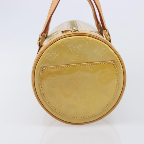 LOUIS VUITTON Monogram Vernis Bedford Hand Bag Beige M91006 LV Auth 214432V