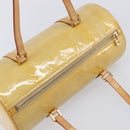 LOUIS VUITTON Monogram Vernis Bedford Hand Bag Beige M91006 LV Auth 214432V-6