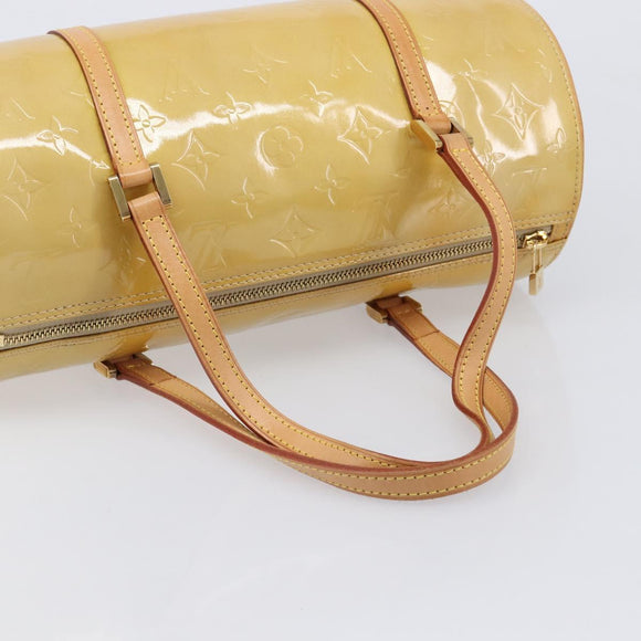 LOUIS VUITTON Monogram Vernis Bedford Hand Bag Beige M91006 LV Auth 214432V