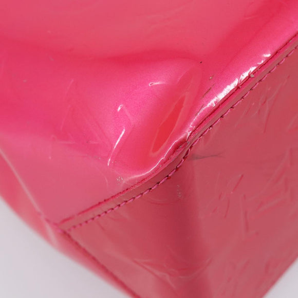LOUIS VUITTON Monogram Vernis Reade PM Hand Bag Fusha pink M91221 LV Auth 214433A