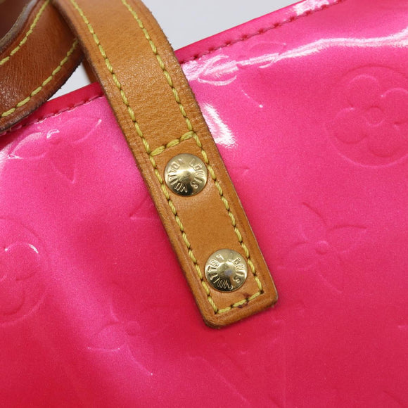 LOUIS VUITTON Monogram Vernis Reade PM Hand Bag Fusha pink M91221 LV Auth 214433A
