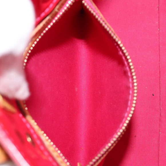 LOUIS VUITTON Monogram Vernis Reade PM Hand Bag Fusha pink M91221 LV Auth 214433A