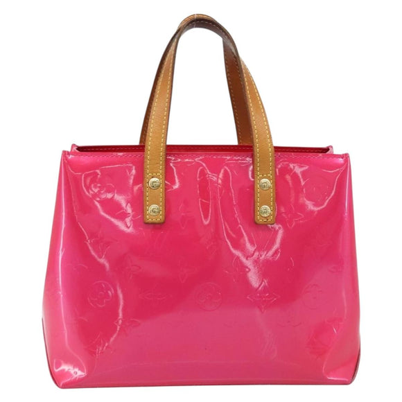 LOUIS VUITTON Monogram Vernis Reade PM Hand Bag Fusha pink M91221 LV Auth 214433A