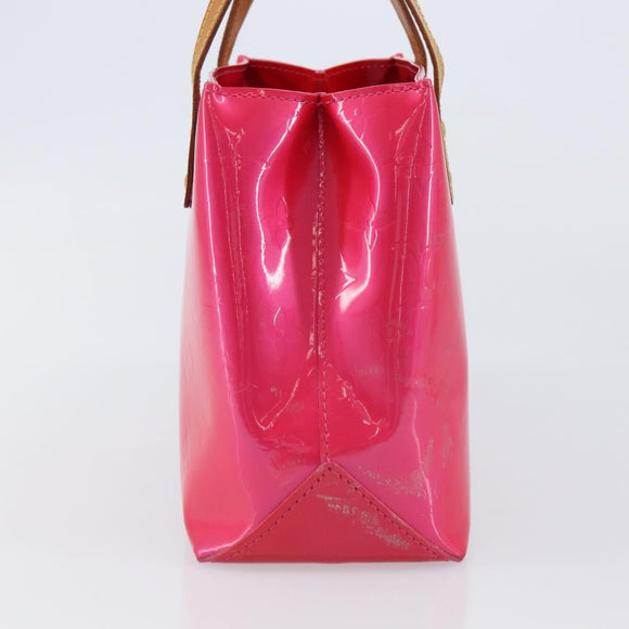 LOUIS VUITTON Monogram Vernis Reade PM Hand Bag Fusha pink M91221 LV Auth 214433A