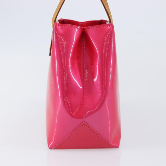 LOUIS VUITTON Monogram Vernis Reade PM Hand Bag Fusha pink M91221 LV Auth 214433A