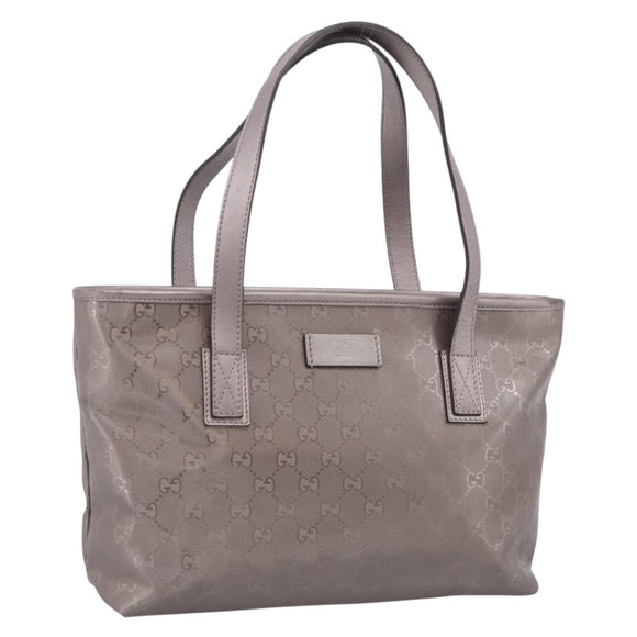 GUCCI GG Implementation Tote Bag PVC Leather Pink Silver 211138 Auth 214434A