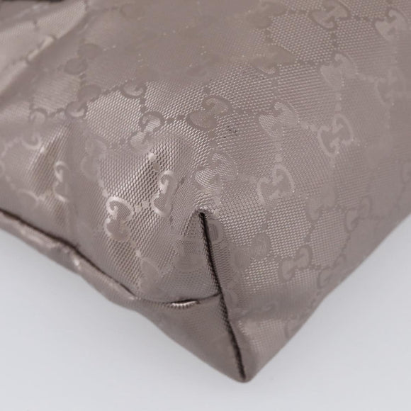 GUCCI GG Implementation Tote Bag PVC Leather Pink Silver 211138 Auth 214434A