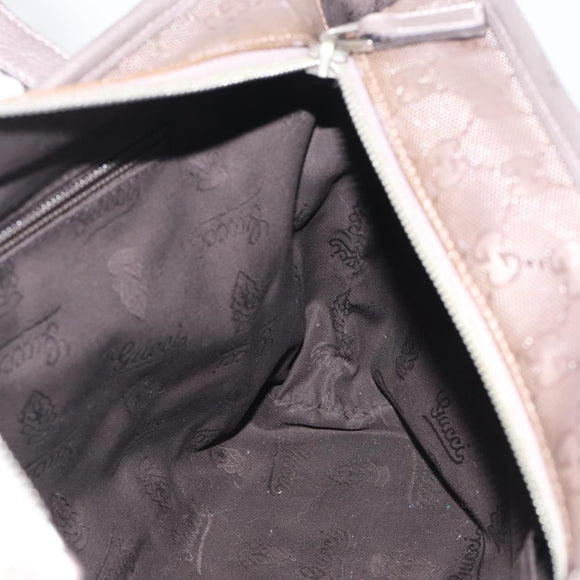 GUCCI GG Implementation Tote Bag PVC Leather Pink Silver 211138 Auth 214434A