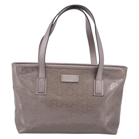 GUCCI GG Implementation Tote Bag PVC Leather Pink Silver 211138 Auth 214434A