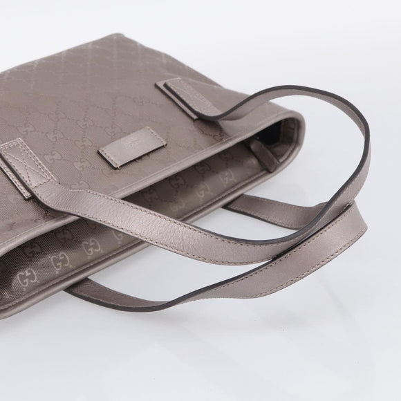 GUCCI GG Implementation Tote Bag PVC Leather Pink Silver 211138 Auth 214434A