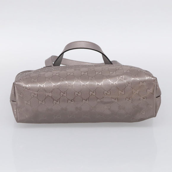 GUCCI GG Implementation Tote Bag PVC Leather Pink Silver 211138 Auth 214434A