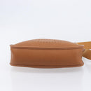 HERMES Evelyn 1PM Shoulder Bag Leather Brown Gold Auth 214437SAM-10