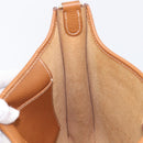 HERMES Evelyn 1PM Shoulder Bag Leather Brown Gold Auth 214437SAM-20