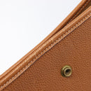 HERMES Evelyn 1PM Shoulder Bag Leather Brown Gold Auth 214437SAM-25