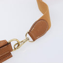 HERMES Evelyn 1PM Shoulder Bag Leather Brown Gold Auth 214437SAM-9