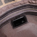 FENDI Zucca Canvas Mamma Baguette Shoulder Bag Brown Silver Auth 214438V-22