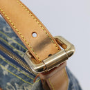 LOUIS VUITTON Monogram Denim Buggy PM Shoulder Bag Blue M95049 LV Auth 214441V-14