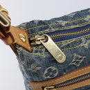 LOUIS VUITTON Monogram Denim Buggy PM Shoulder Bag Blue M95049 LV Auth 214441V-15