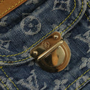 LOUIS VUITTON Monogram Denim Buggy PM Shoulder Bag Blue M95049 LV Auth 214441V-23