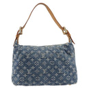 LOUIS VUITTON Monogram Denim Buggy PM Shoulder Bag Blue M95049 LV Auth 214441V-3