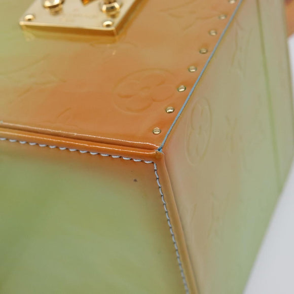 LOUIS VUITTON Monogram Vernis Bleecker Pouch Baby Blue M91003 LV Auth 214445