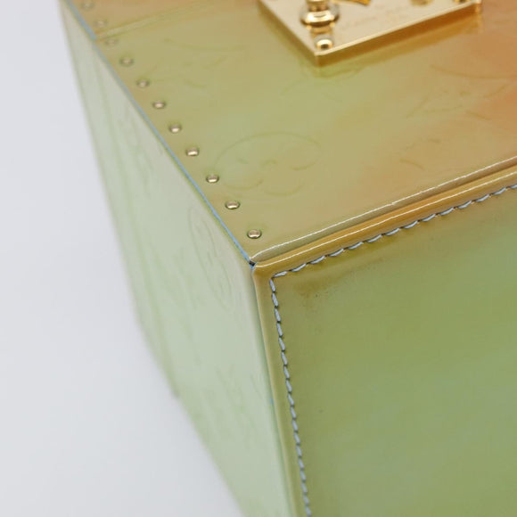 LOUIS VUITTON Monogram Vernis Bleecker Pouch Baby Blue M91003 LV Auth 214445