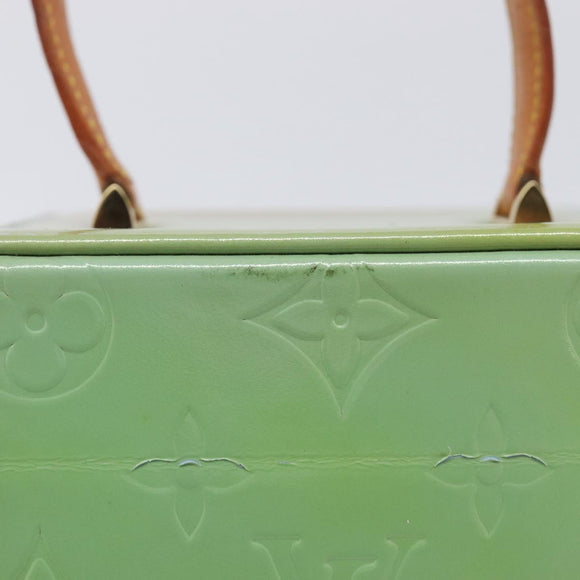 LOUIS VUITTON Monogram Vernis Bleecker Pouch Baby Blue M91003 LV Auth 214445